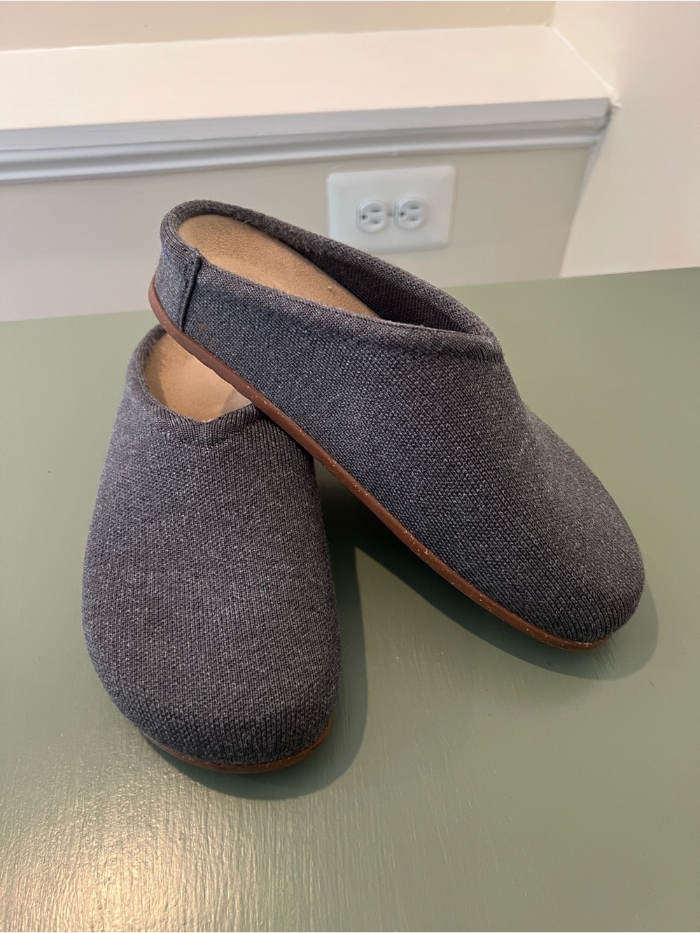 Rothy's The Casual Clog in Mountain Gray Size Women's 7 Comfort Slip on Shoes